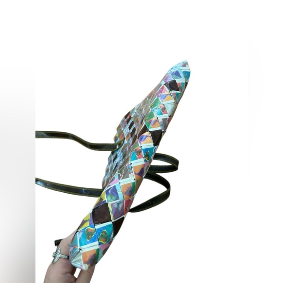 Nahui Ollin handmade recycled Candy Wrapper Handbag purse tote - Picture 10 of 13